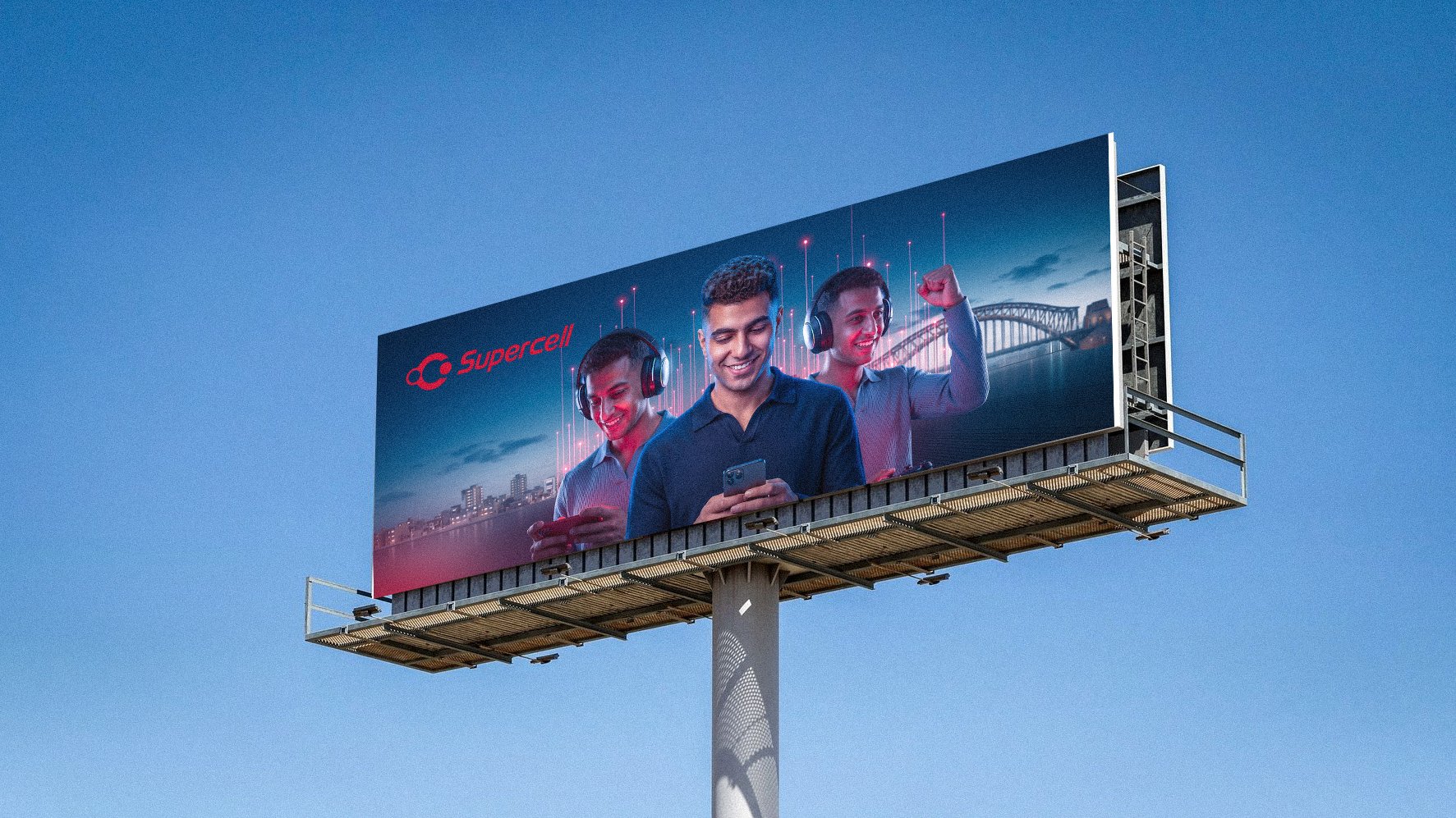 Supercell billboard mockup